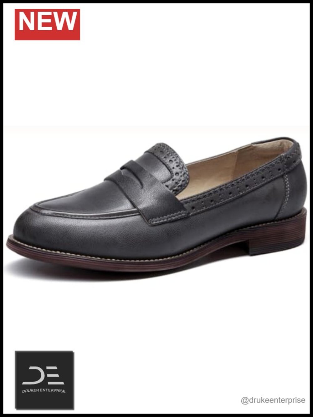 Women's Classic Sheepskin Penny Loafers Comfortable Slip On Dress Flats
